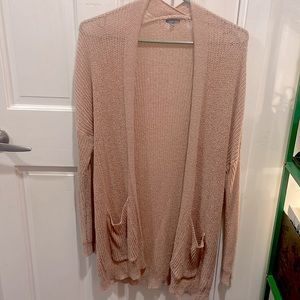 Charlotte Russe Pink Long Cardigan